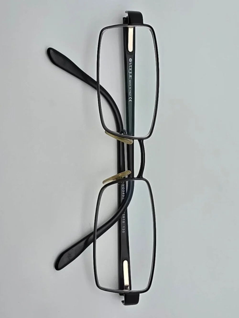 Vogue VO3493 352 Polished Black Eyeglasses Frame w/ Case Italy 52-18-135